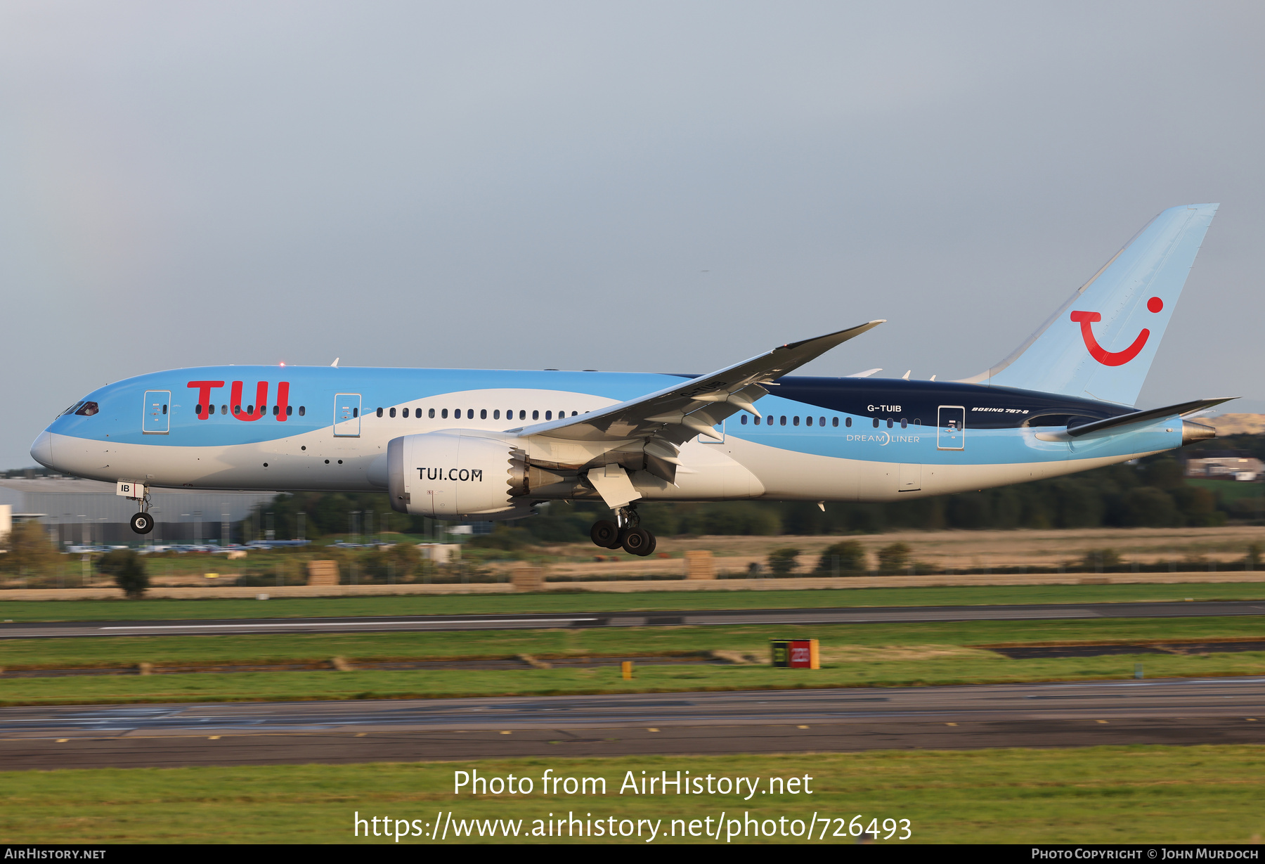 Aircraft Photo of G-TUIB | Boeing 787-8 Dreamliner | TUI | AirHistory.net #726493