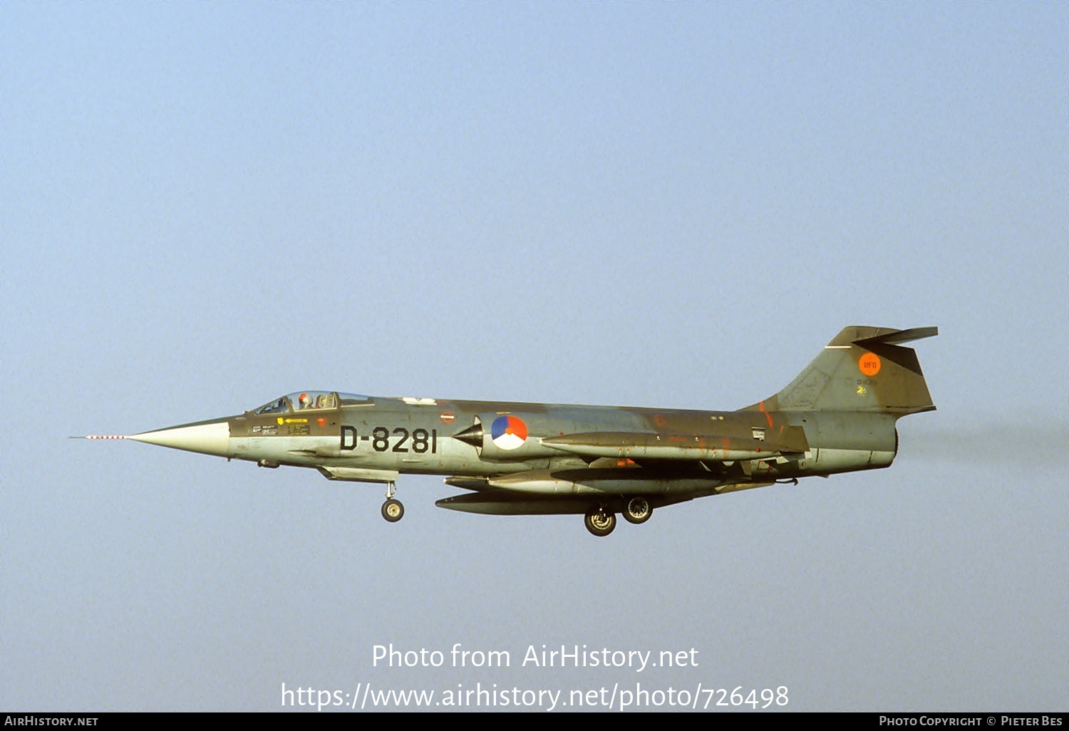 Aircraft Photo of D-8281 | Lockheed F-104G Starfighter | Netherlands - Air Force | AirHistory.net #726498