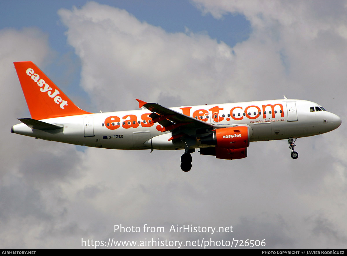 Aircraft Photo of G-EZEO | Airbus A319-111 | EasyJet | AirHistory.net #726506