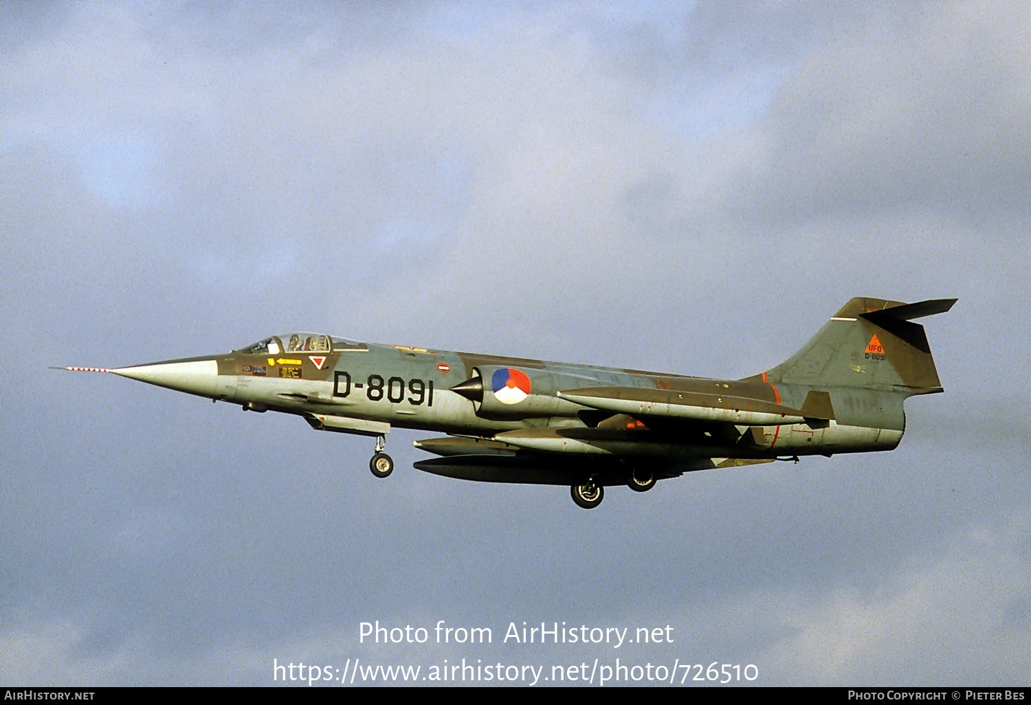 Aircraft Photo of D-8091 | Lockheed F-104G Starfighter | Netherlands - Air Force | AirHistory.net #726510