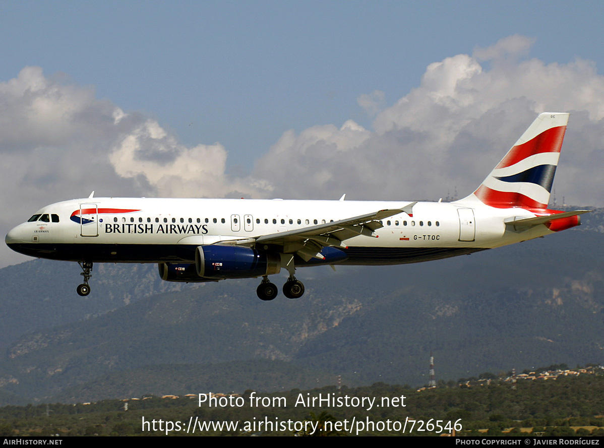 Aircraft Photo of G-TTOC | Airbus A320-232 | British Airways | AirHistory.net #726546