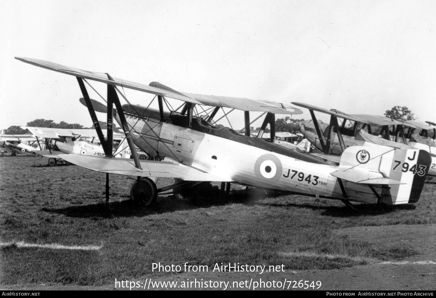 Aircraft Photo of J7943 | Fairey Fox I | UK - Air Force | AirHistory.net #726549