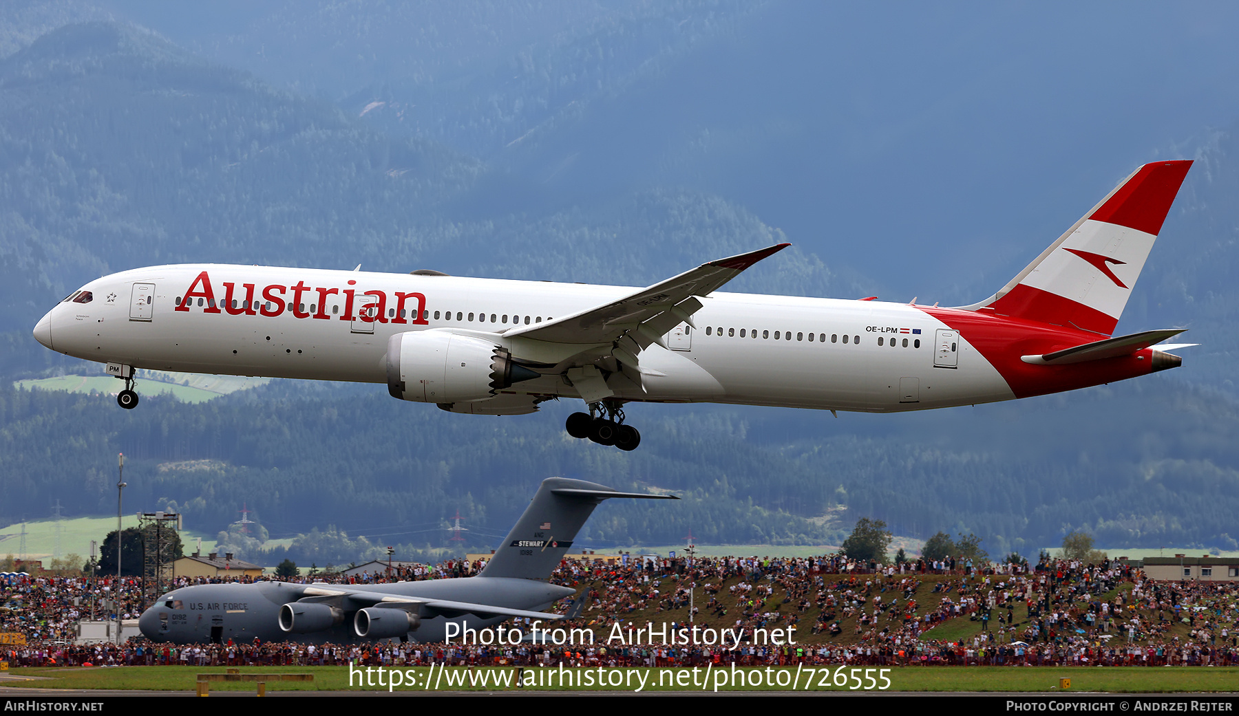 Aircraft Photo of OE-LPM | Boeing 787-9 Dreamliner | Austrian Airlines | AirHistory.net #726555