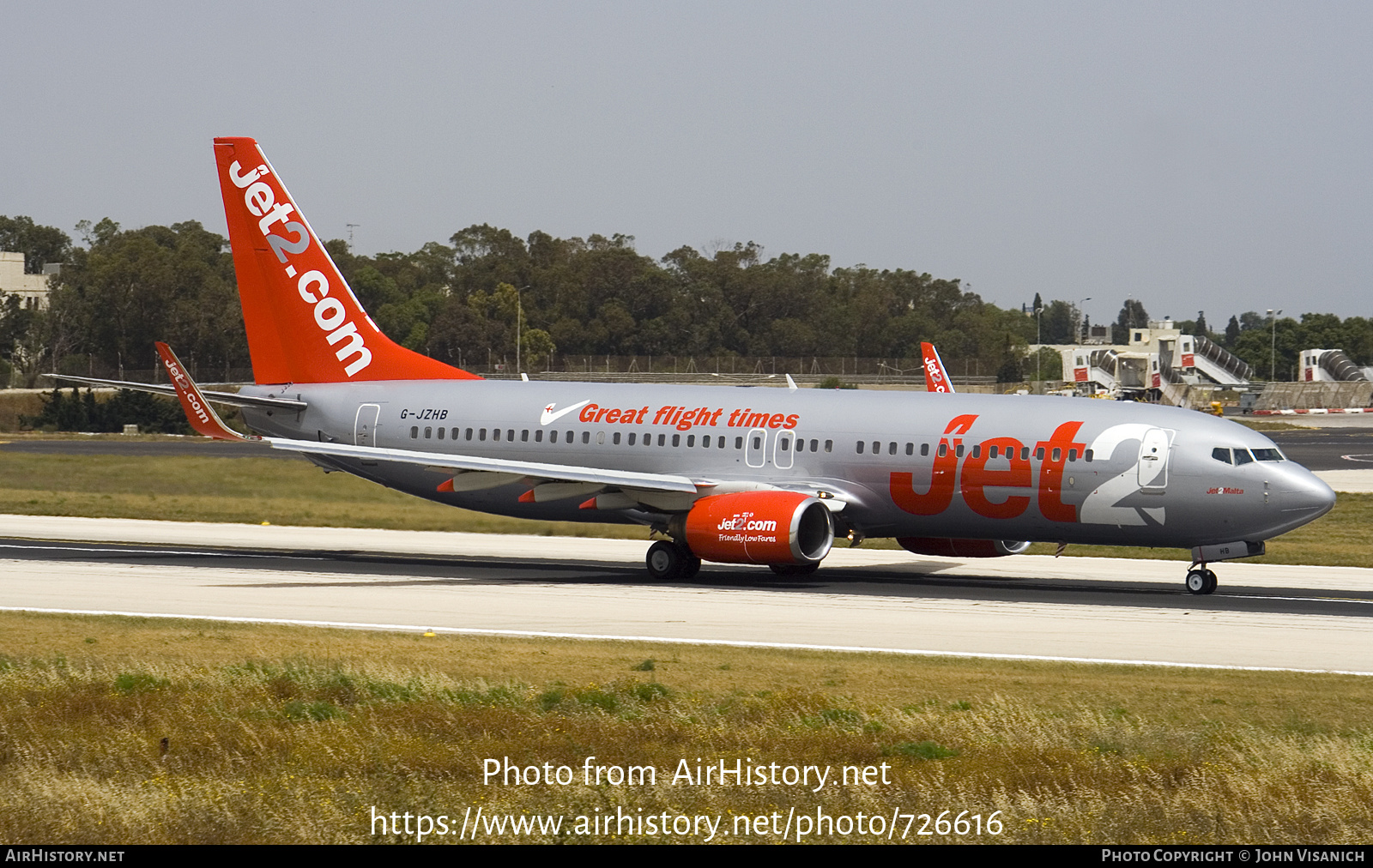 Aircraft Photo of G-JZHB | Boeing 737-8K5 | Jet2 | AirHistory.net #726616