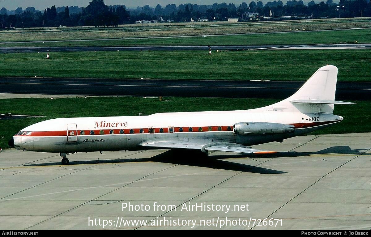 Aircraft Photo of F-GATZ | Sud SE-210 Caravelle VI-N | Minerve | AirHistory.net #726671