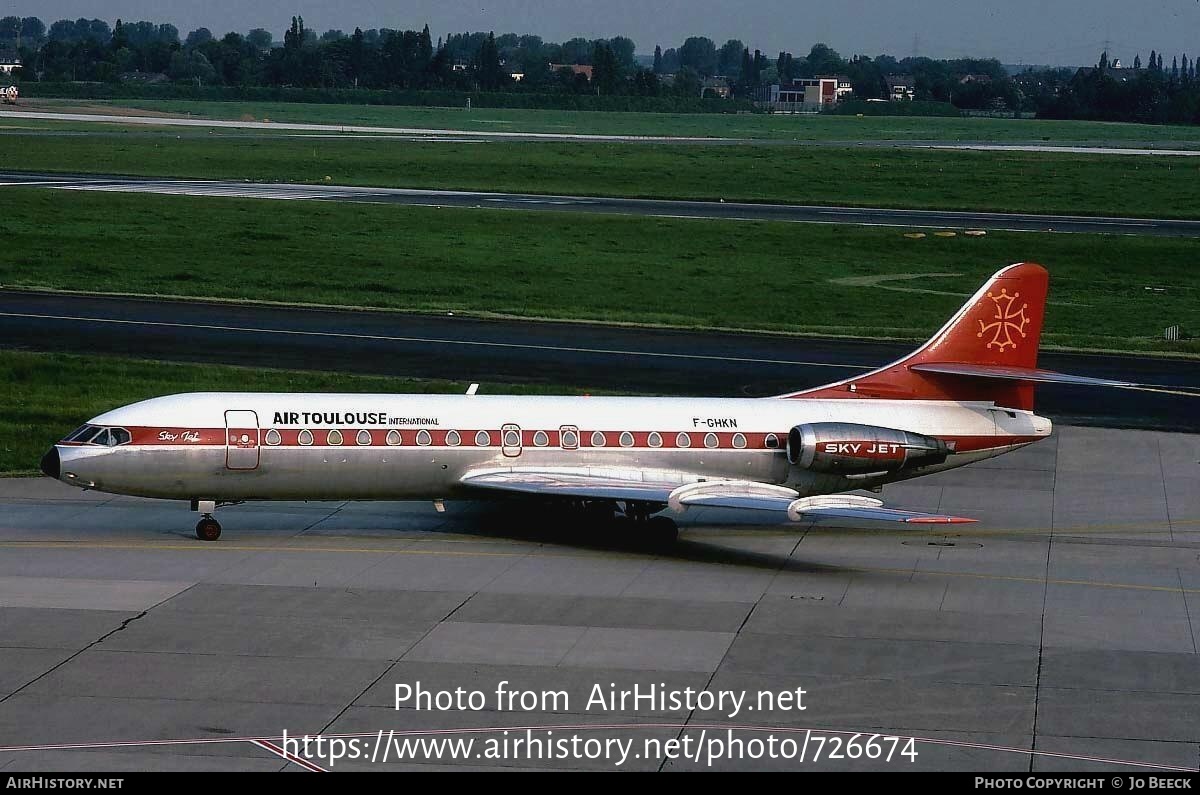 Aircraft Photo of F-GHKN | Sud SE-210 Caravelle 10B3 Super B | Air Toulouse International | AirHistory.net #726674