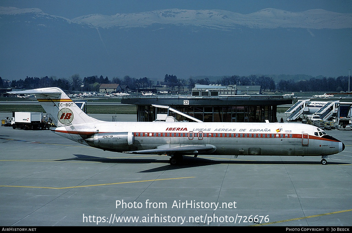 Aircraft Photo of EC-BQT | McDonnell Douglas DC-9-32 | Iberia | AirHistory.net #726676