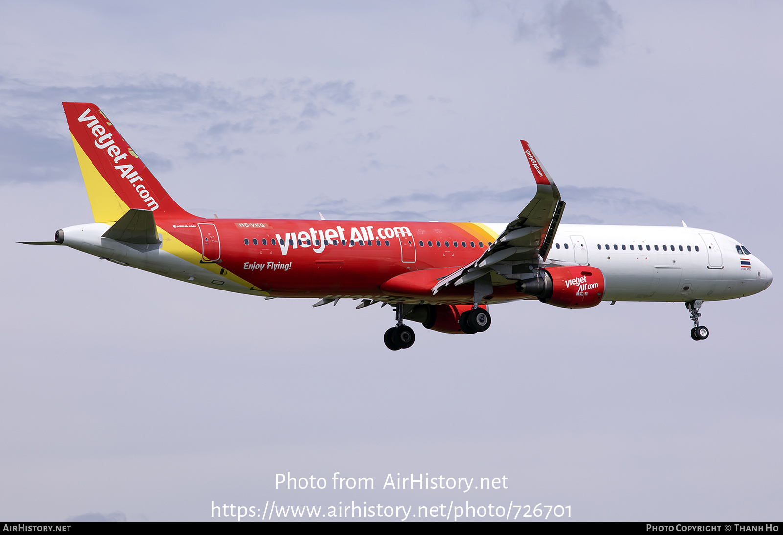 Aircraft Photo of HS-VKG | Airbus A321-211 | VietJet Air Thailand | AirHistory.net #726701