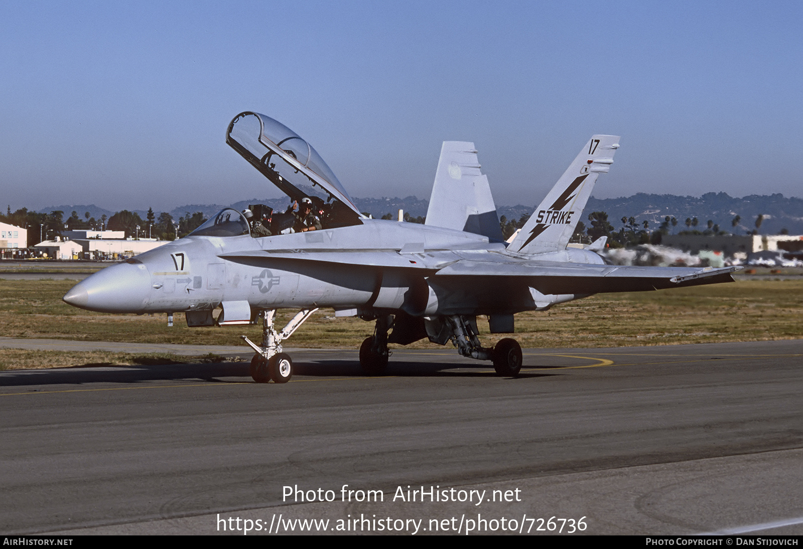 Aircraft Photo of 161707 | McDonnell Douglas F/A-18B Hornet | USA - Navy | AirHistory.net #726736