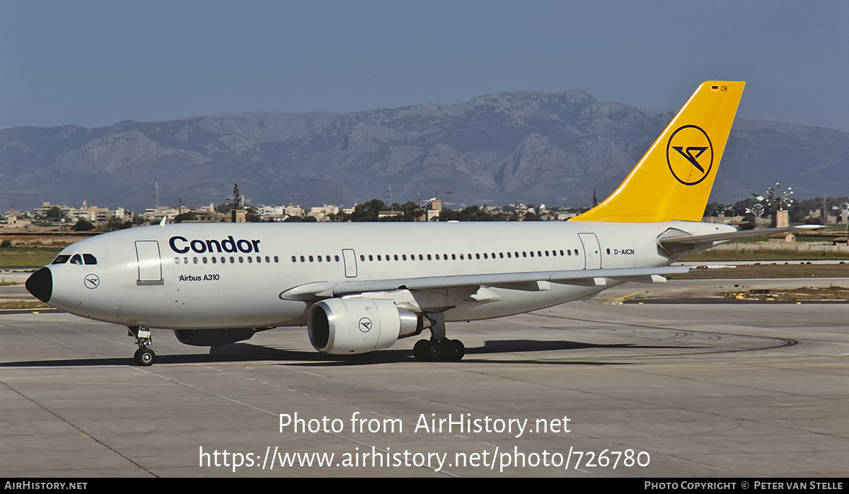 Aircraft Photo of D-AICN | Airbus A310-203 | Condor Flugdienst | AirHistory.net #726780