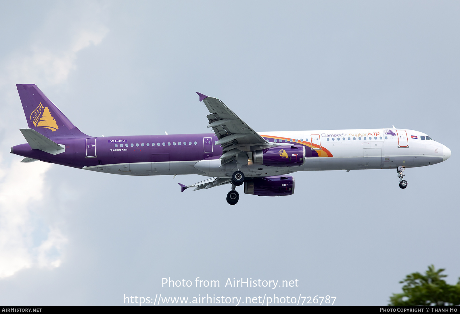 Aircraft Photo of XU-350 | Airbus A321-231 | Cambodia Angkor Air | AirHistory.net #726787