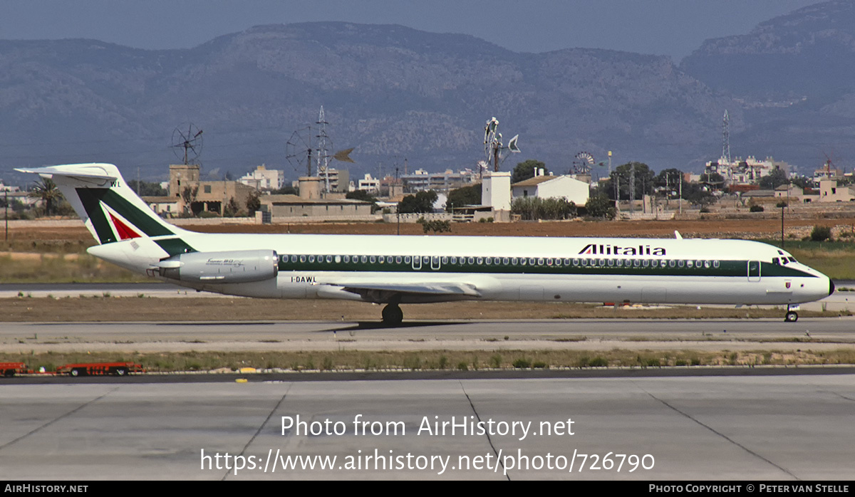 Aircraft Photo of I-DAWL | McDonnell Douglas MD-82 (DC-9-82) | Alitalia | AirHistory.net #726790