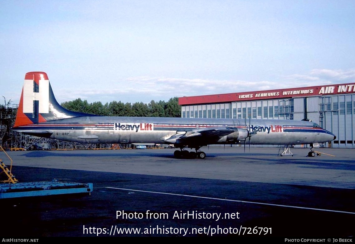 Aircraft Photo of EI-BRP | Canadair CL-44J | HeavyLift Cargo Airlines | AirHistory.net #726791