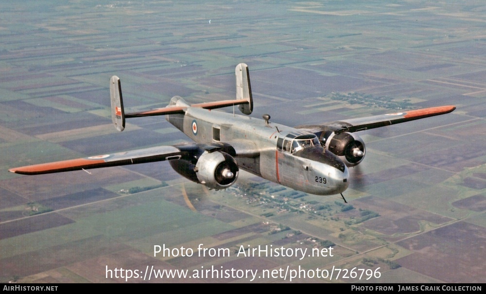 Aircraft Photo of 5239 | North American B-25J Mitchell Mk.3PT | Canada - Air Force | AirHistory.net #726796