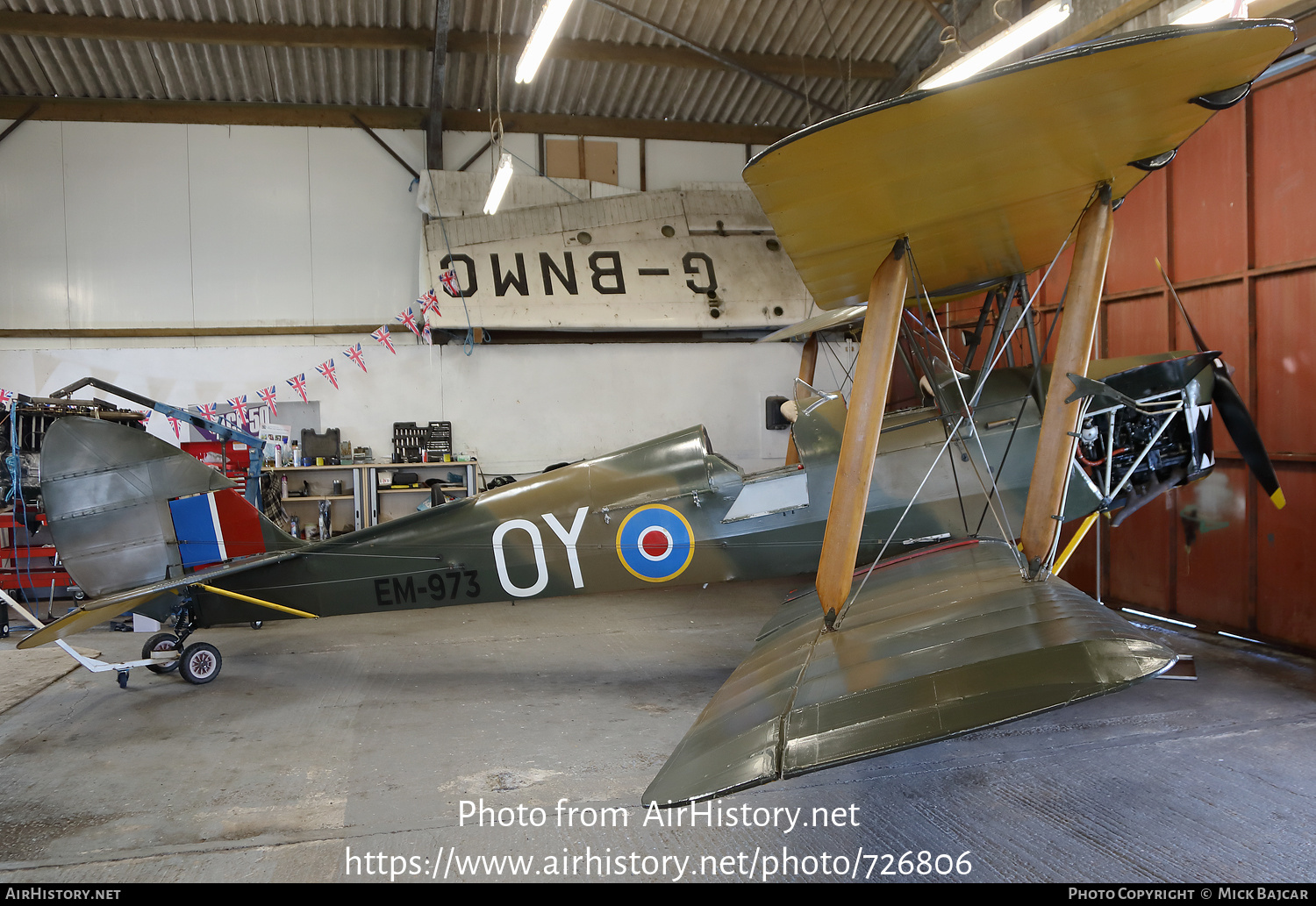 Aircraft Photo of G-ALNA / EM973 | De Havilland D.H. 82A Tiger Moth II | UK - Air Force | AirHistory.net #726806