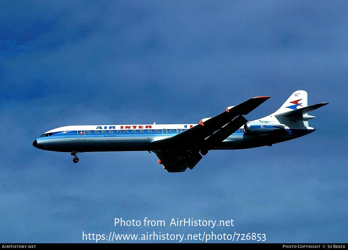 Aircraft Photo of F-BTOC | Aerospatiale SE-210 Caravelle 12 | Air Inter | AirHistory.net #726853