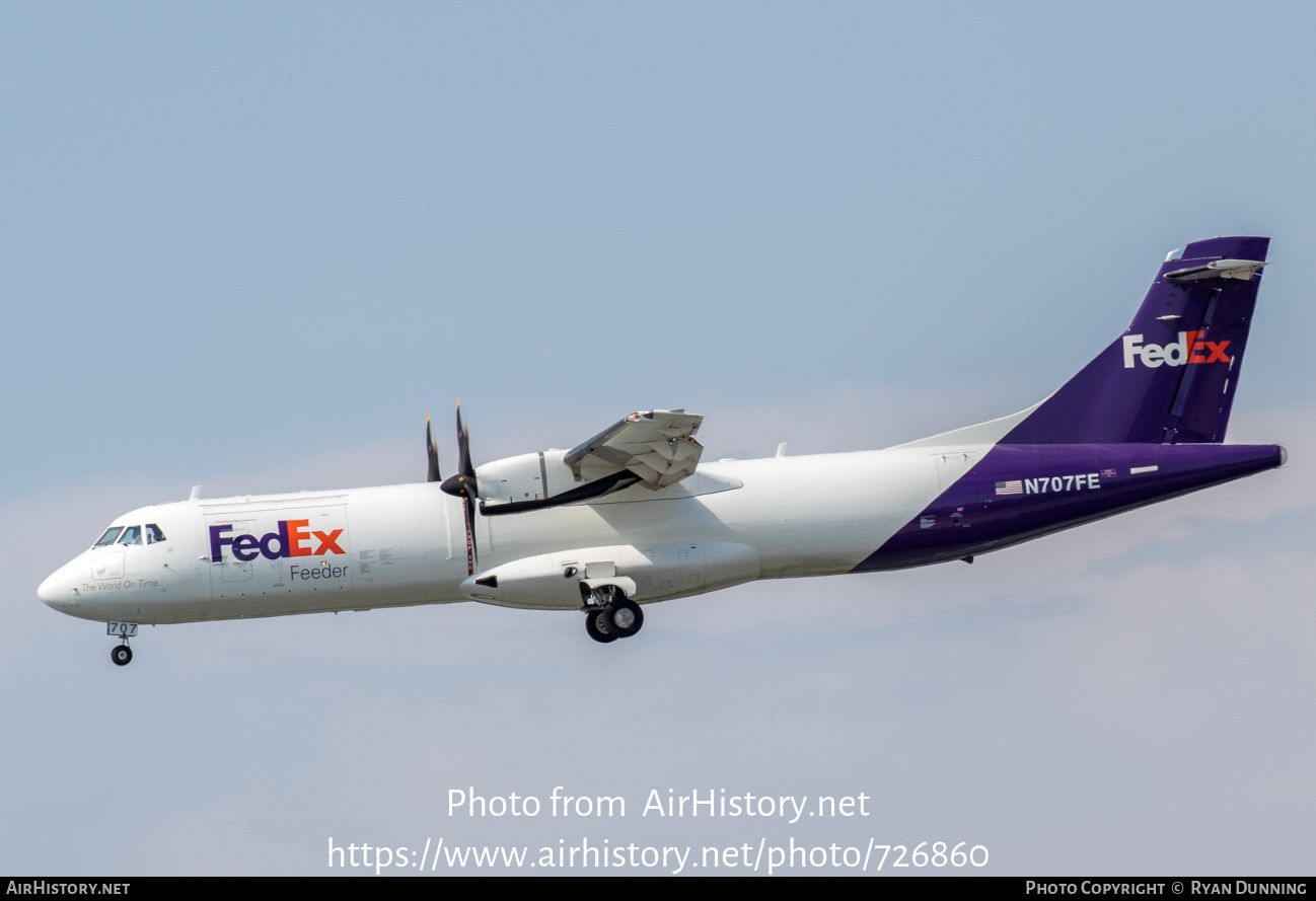 Aircraft Photo of N707FE | ATR ATR-72-600F (ATR-72-212A) | FedEx Feeder | AirHistory.net #726860