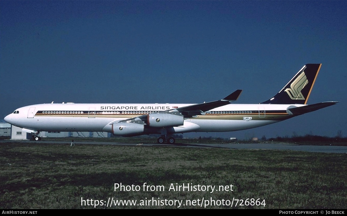 Aircraft Photo of F-WWJL / 9V-SJB | Airbus A340-313 | Singapore Airlines | AirHistory.net #726864