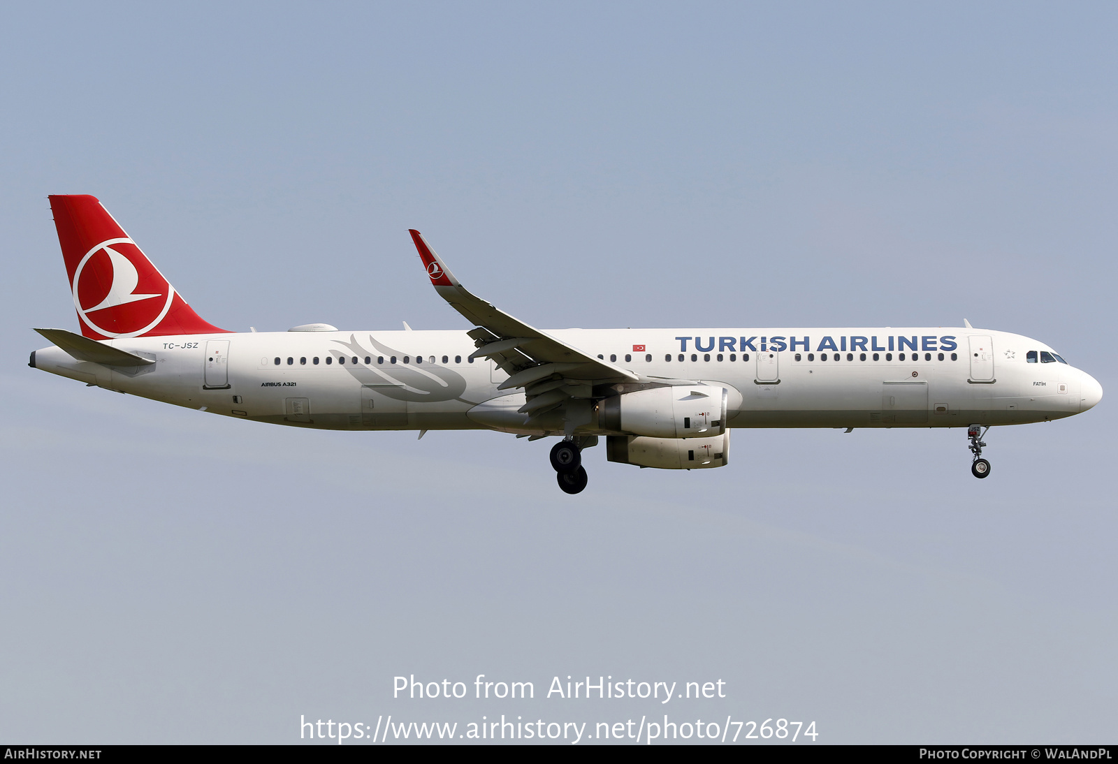 Aircraft Photo of TC-JSZ | Airbus A321-231 | Turkish Airlines | AirHistory.net #726874