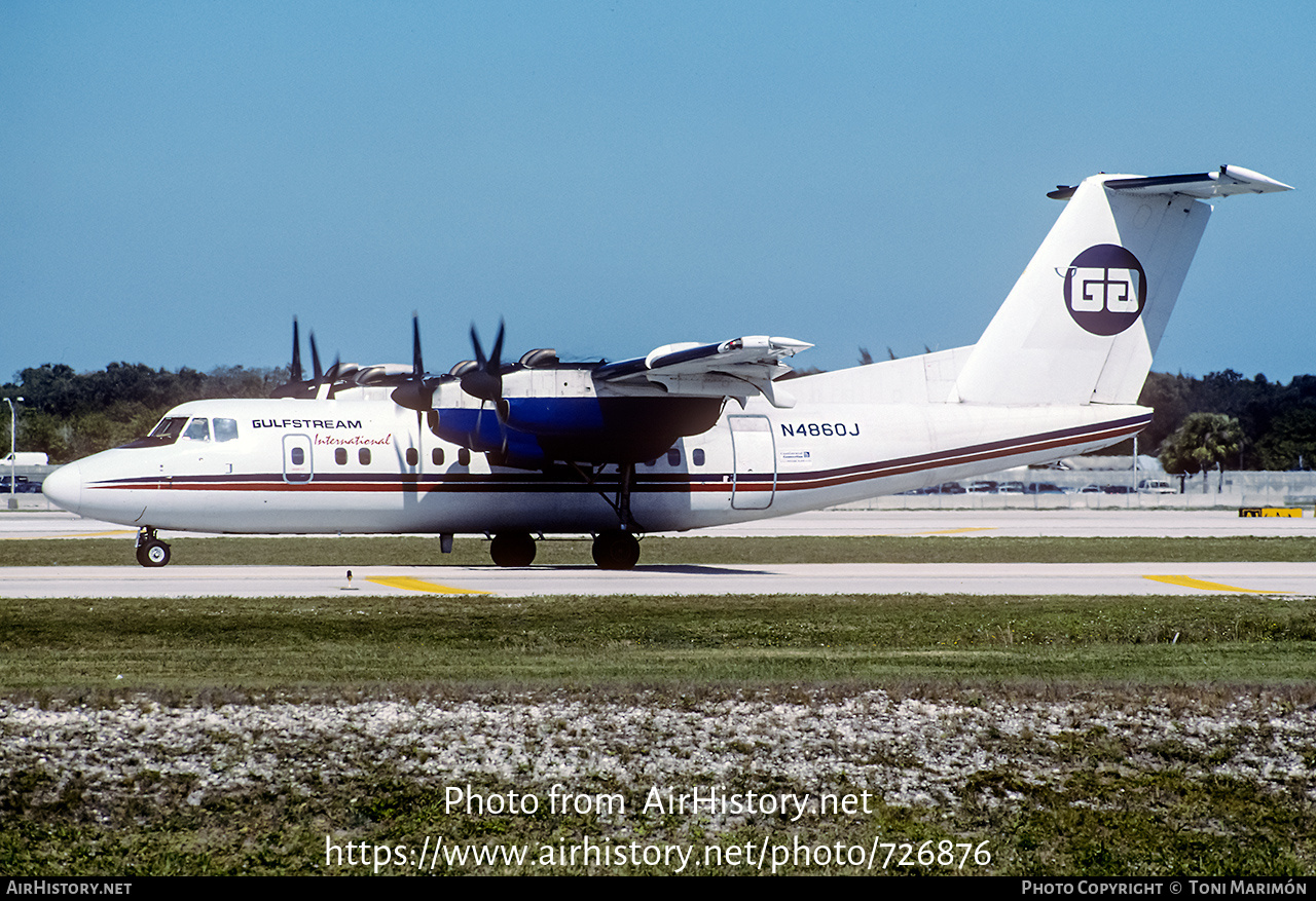 Aircraft Photo of N4860J | De Havilland Canada DHC-7-102 Dash 7 | Gulfstream International Airlines | AirHistory.net #726876