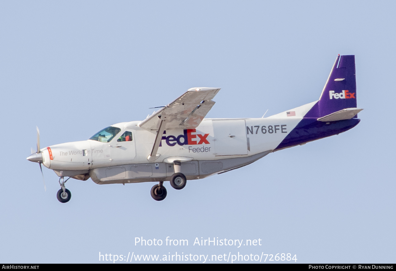 Aircraft Photo of N768FE | Cessna 208B Super Cargomaster | FedEx Feeder | AirHistory.net #726884