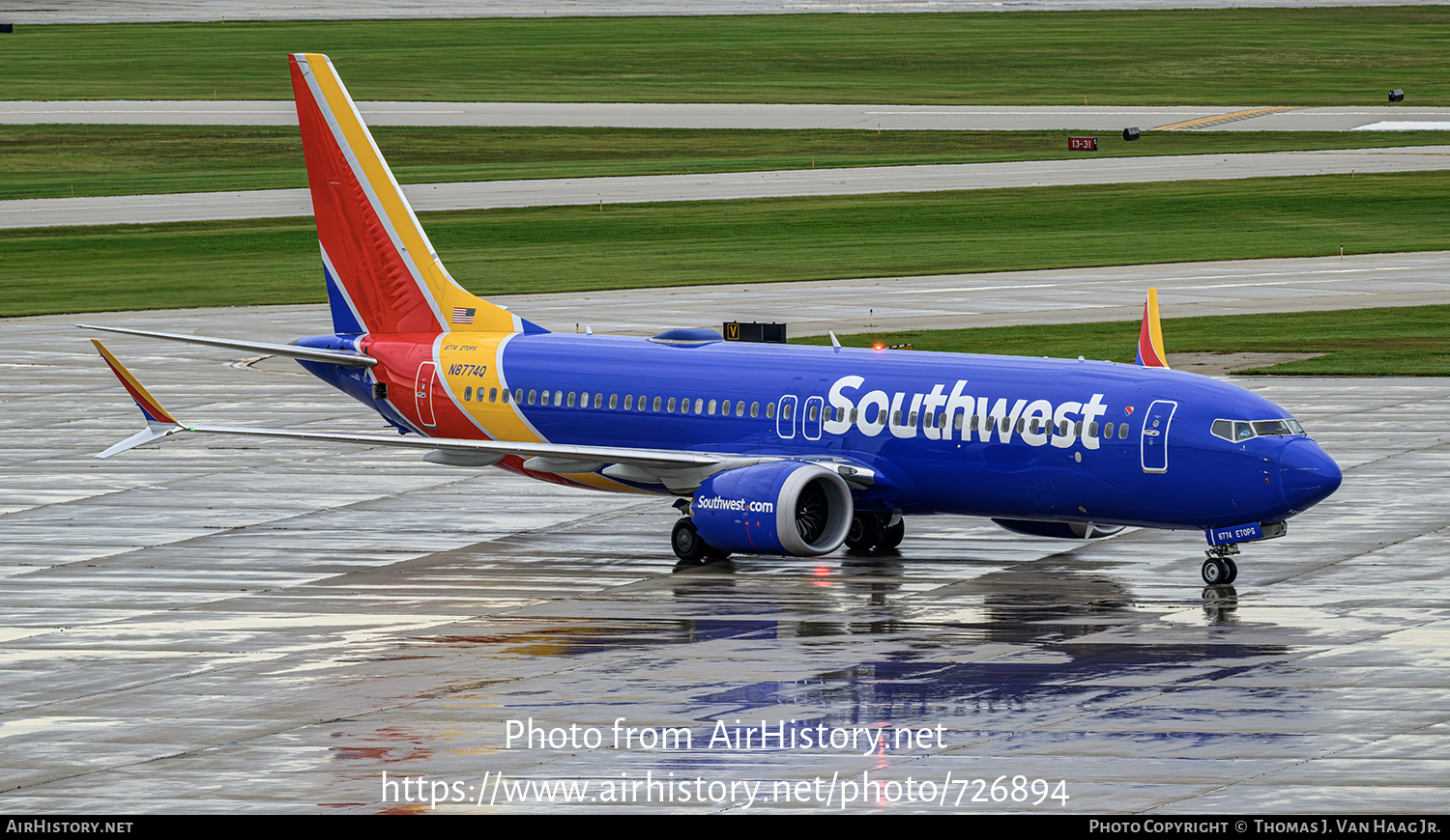 Aircraft Photo of N8774Q | Boeing 737-8 Max 8 | Southwest Airlines | AirHistory.net #726894