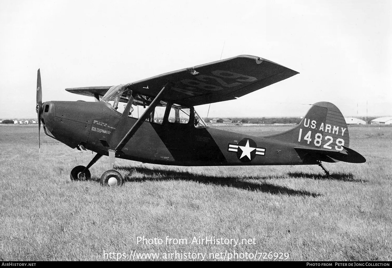 Aircraft Photo of 51-4829 / 14829 | Cessna L-19A Bird Dog | USA - Army | AirHistory.net #726929