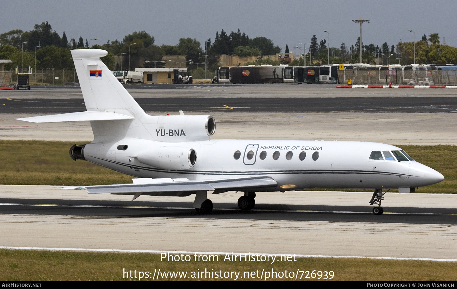 Aircraft Photo of YU-BNA | Dassault Falcon 50 | Republic of Serbia | AirHistory.net #726939