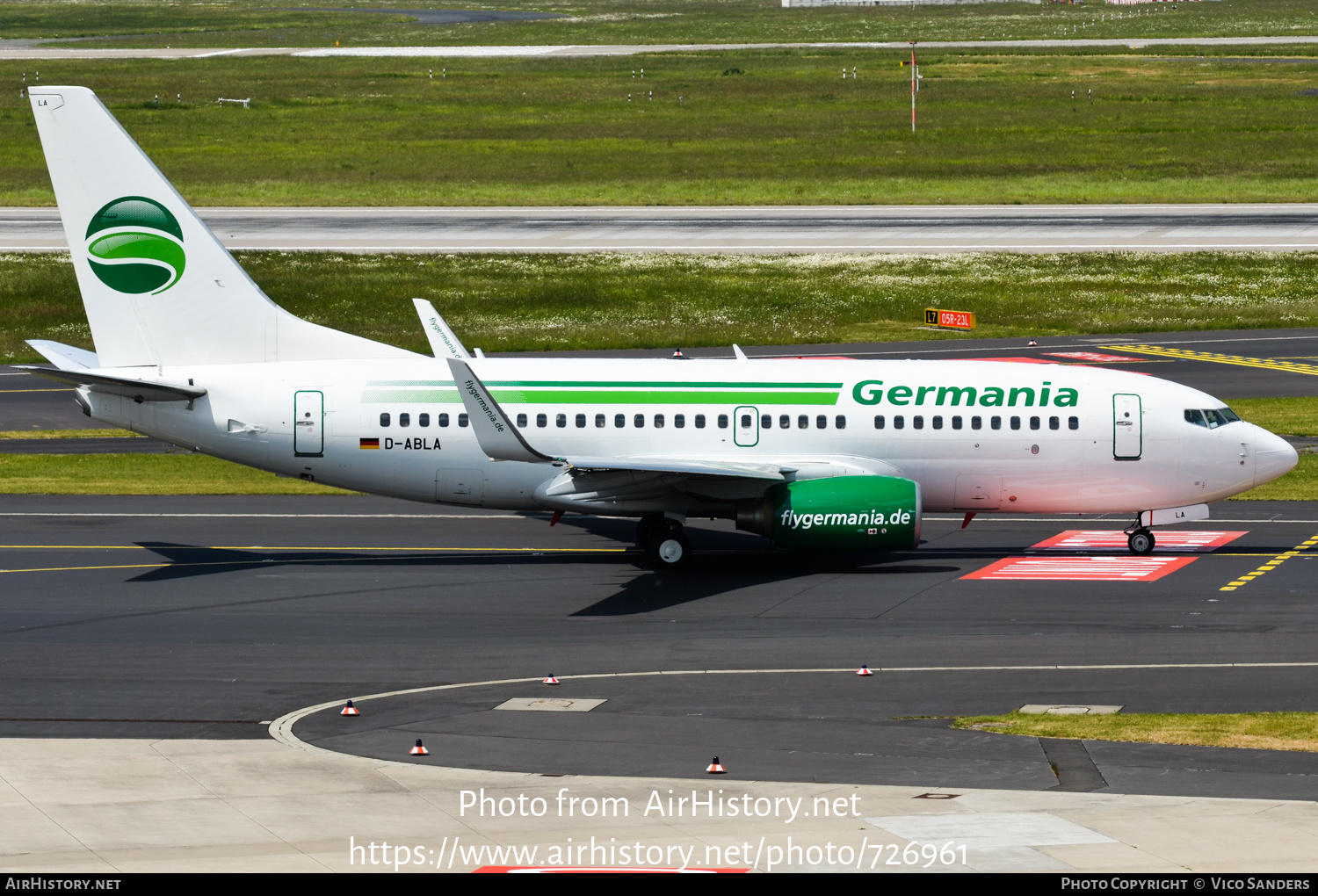 Aircraft Photo of D-ABLA | Boeing 737-76J | Germania | AirHistory.net #726961