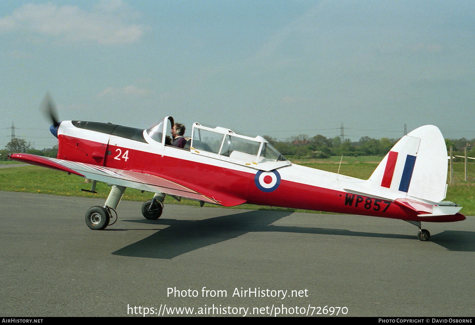 Aircraft Photo of G-BDRJ / WP857 | De Havilland DHC-1 Chipmunk Mk22 | UK - Air Force | AirHistory.net #726970