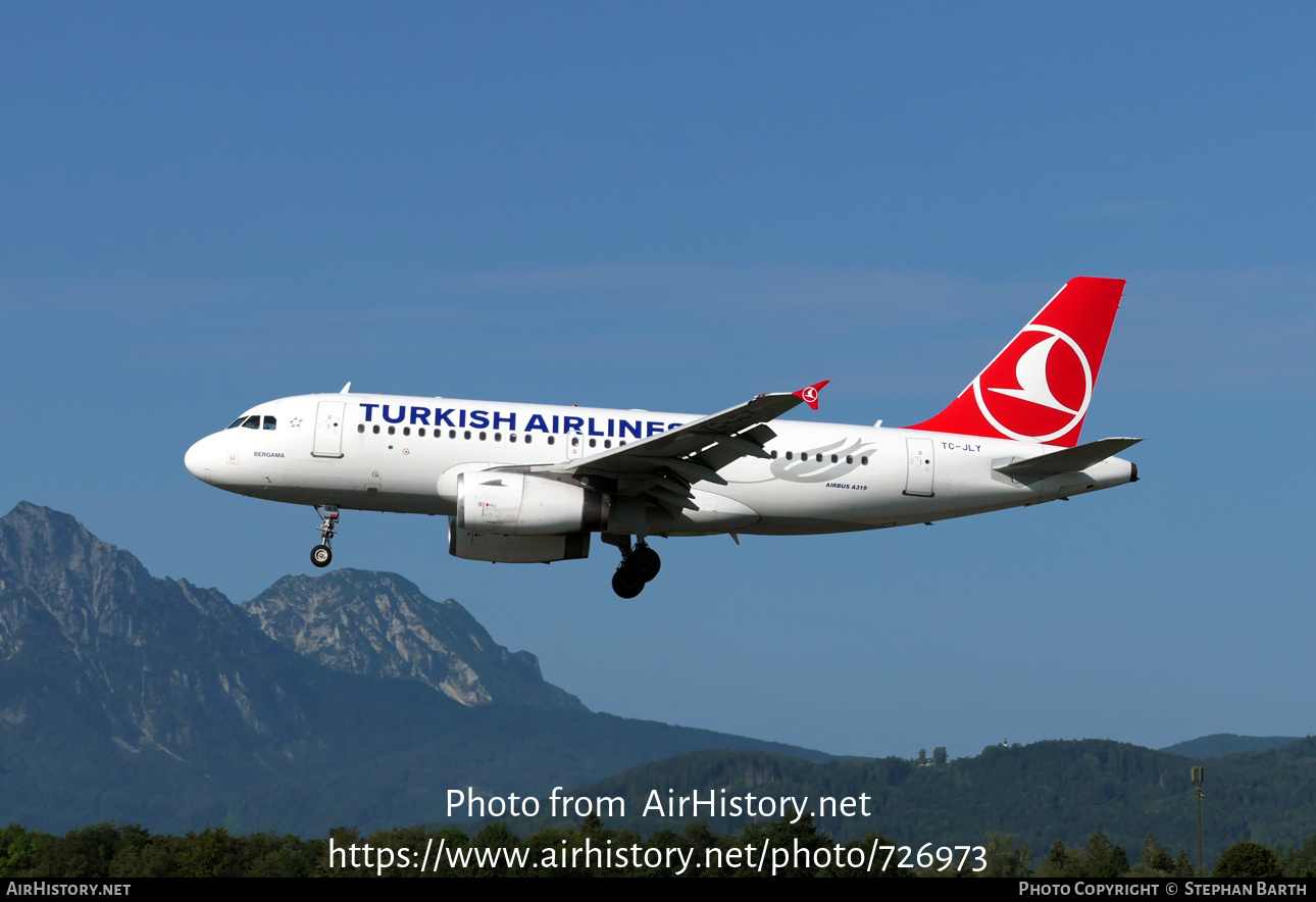 Aircraft Photo of TC-JLY | Airbus A319-132 | Turkish Airlines | AirHistory.net #726973