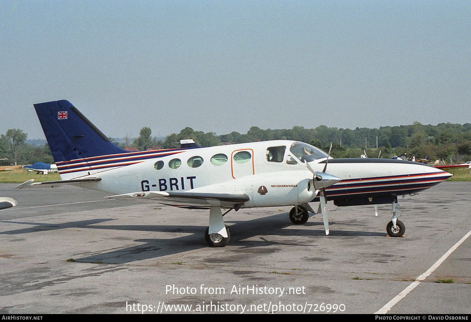 Aircraft Photo of G-BRIT | Cessna 421C Golden Eagle | AirHistory.net #726990