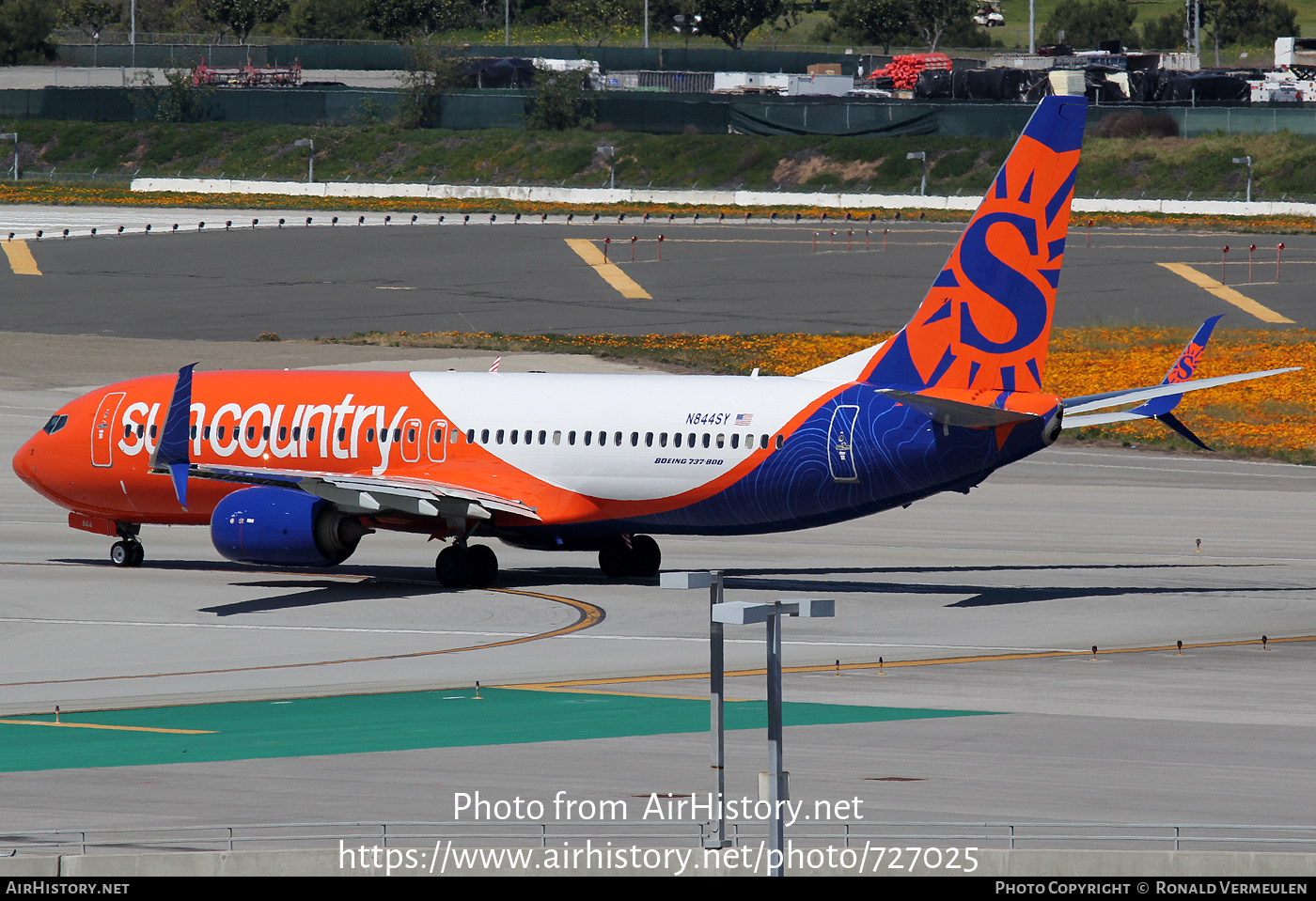 Aircraft Photo of N844SY | Boeing 737-8K5 | Sun Country Airlines | AirHistory.net #727025