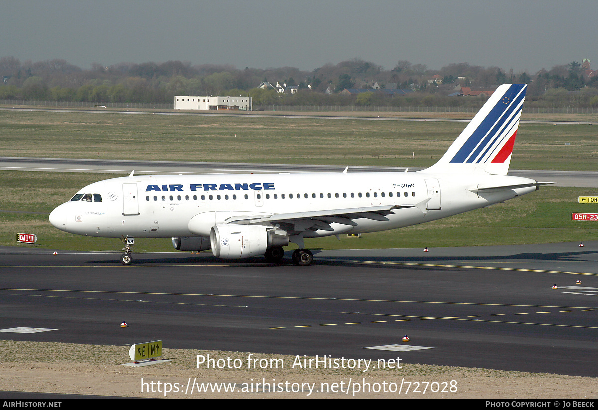 Aircraft Photo of F-GRHN | Airbus A319-111 | Air France | AirHistory.net #727028