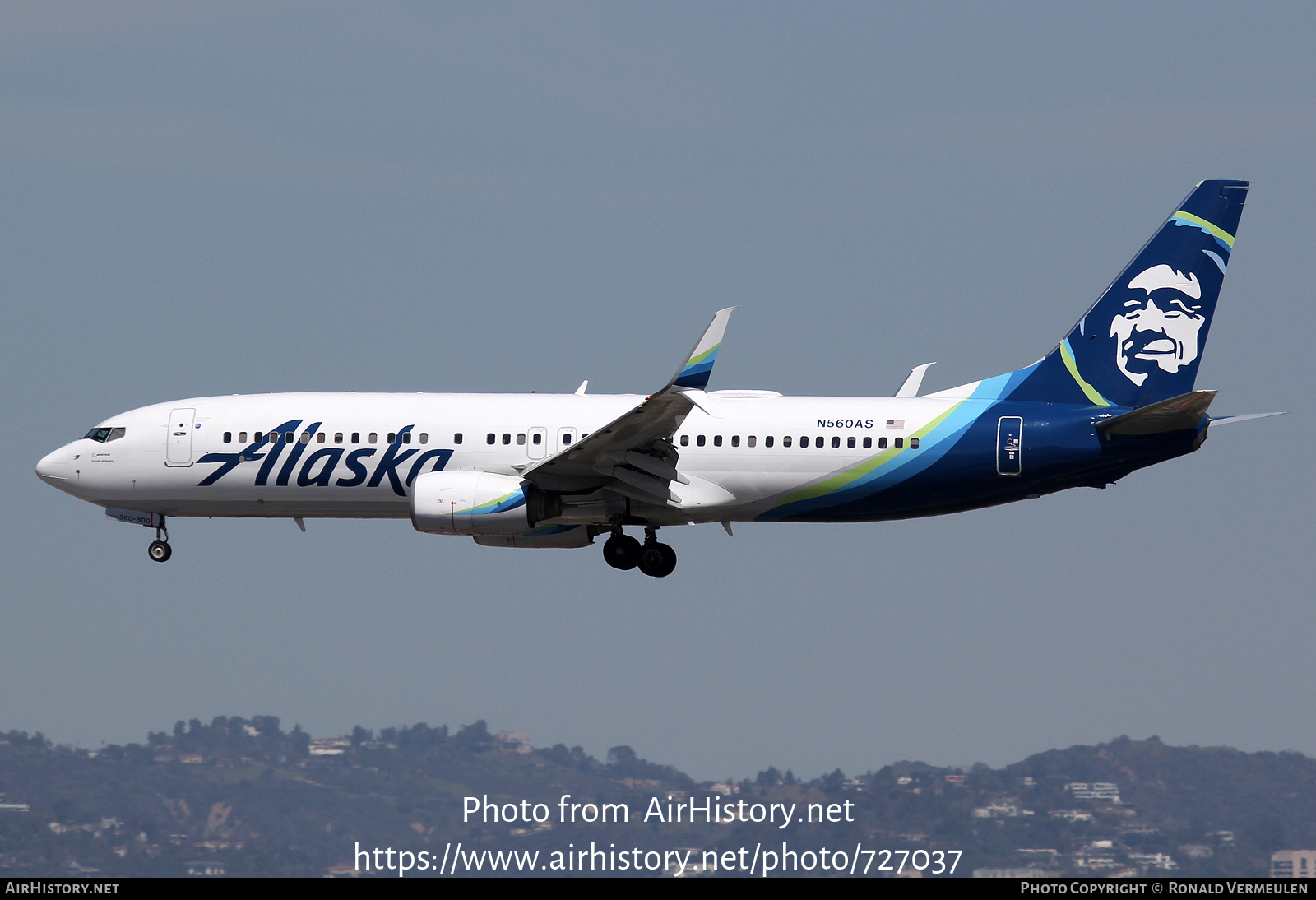 Aircraft Photo of N560AS | Boeing 737-890 | Alaska Airlines | AirHistory.net #727037