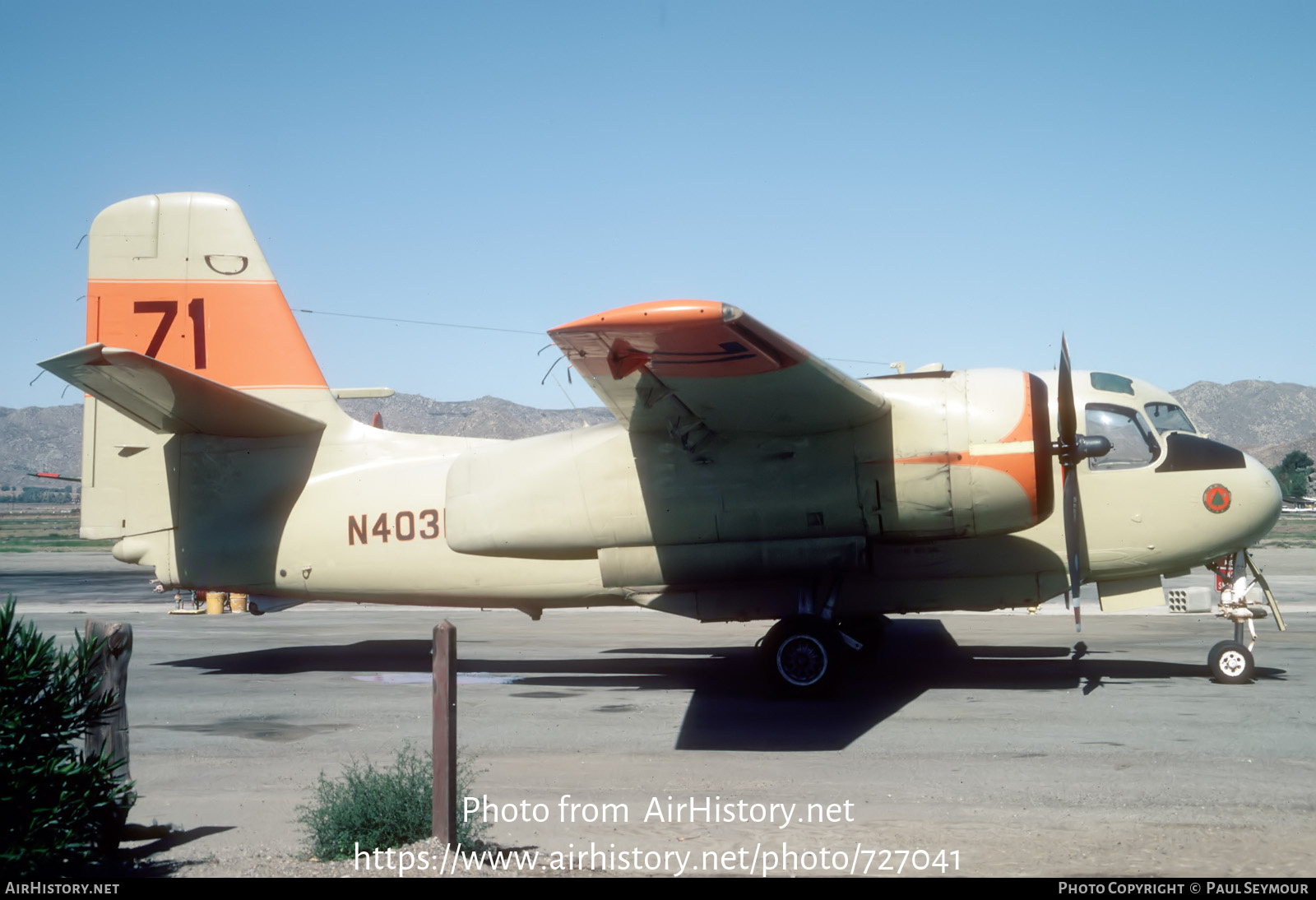 Aircraft Photo of N403DF | Grumman S-2A(AT) Tracker | AirHistory.net #727041