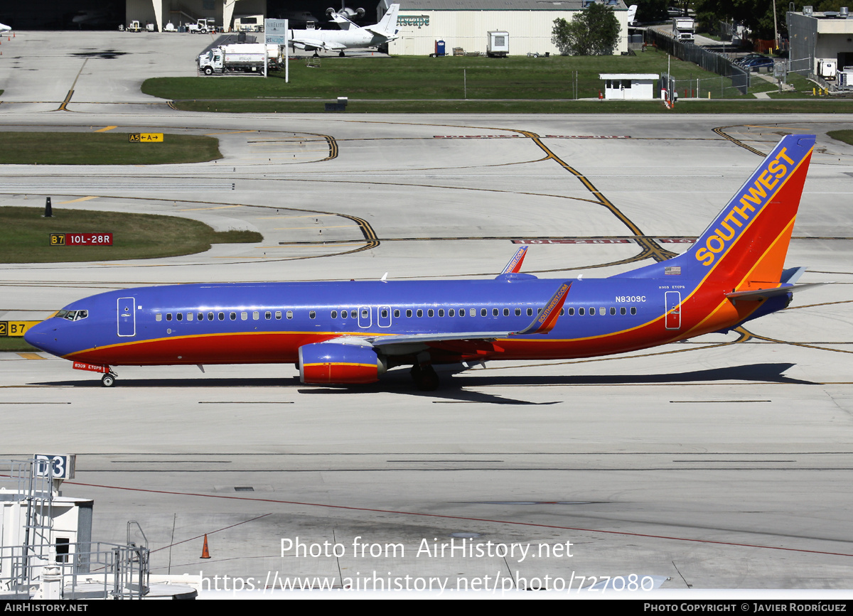 Aircraft Photo of N8309C | Boeing 737-8H4 | Southwest Airlines | AirHistory.net #727080