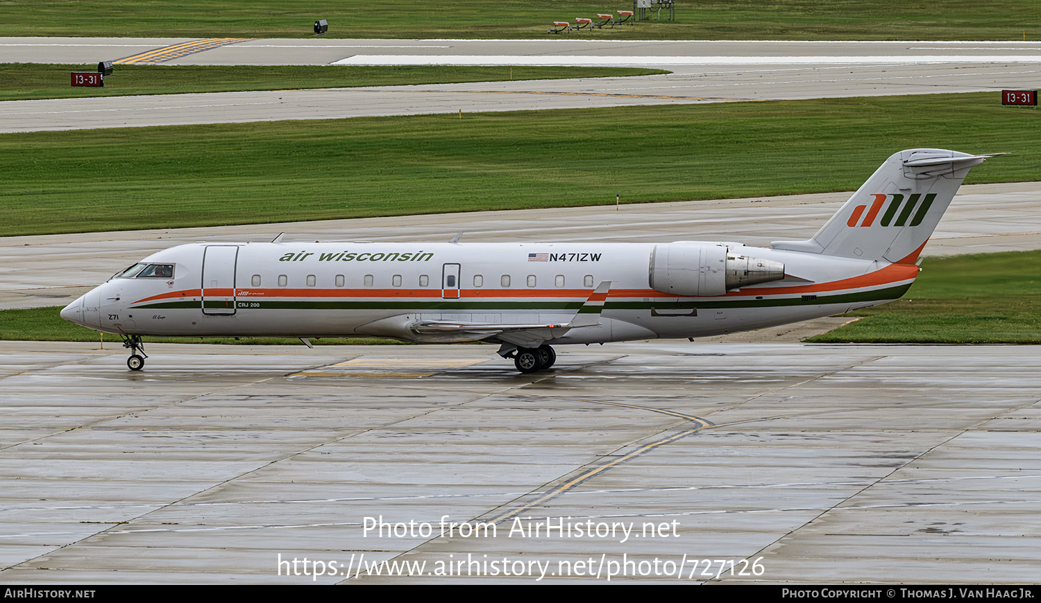 Aircraft Photo of N471ZW | Bombardier CRJ-200ER (CL-600-2B19) | Air Wisconsin | AirHistory.net #727126