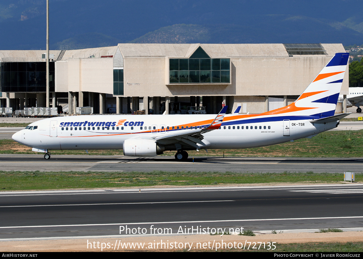 Aircraft Photo of OK-TSR | Boeing 737-82R | Smartwings | AirHistory.net #727135