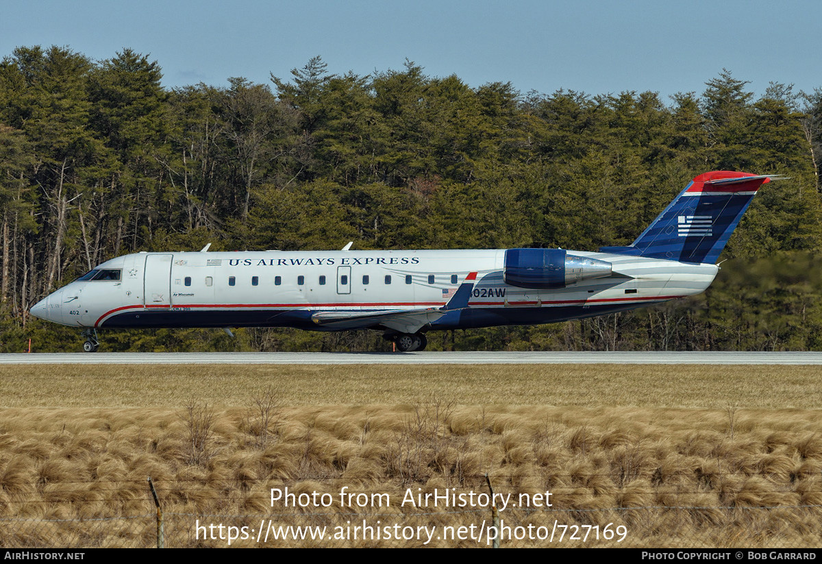 Aircraft Photo of N402AW | Bombardier CRJ-200LR (CL-600-2B19) | US Airways Express | AirHistory.net #727169