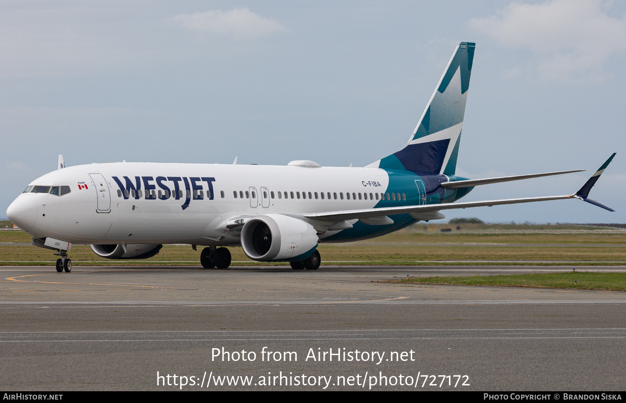 Aircraft Photo of C-FIBA | Boeing 737-8 Max 8 | WestJet | AirHistory.net #727172