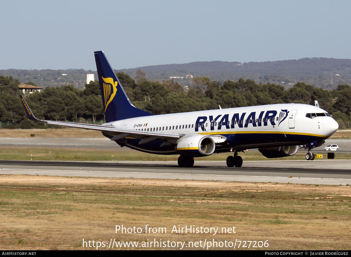 Aircraft Photo of EI-ENW | Boeing 737-8AS | Ryanair | AirHistory.net #727206