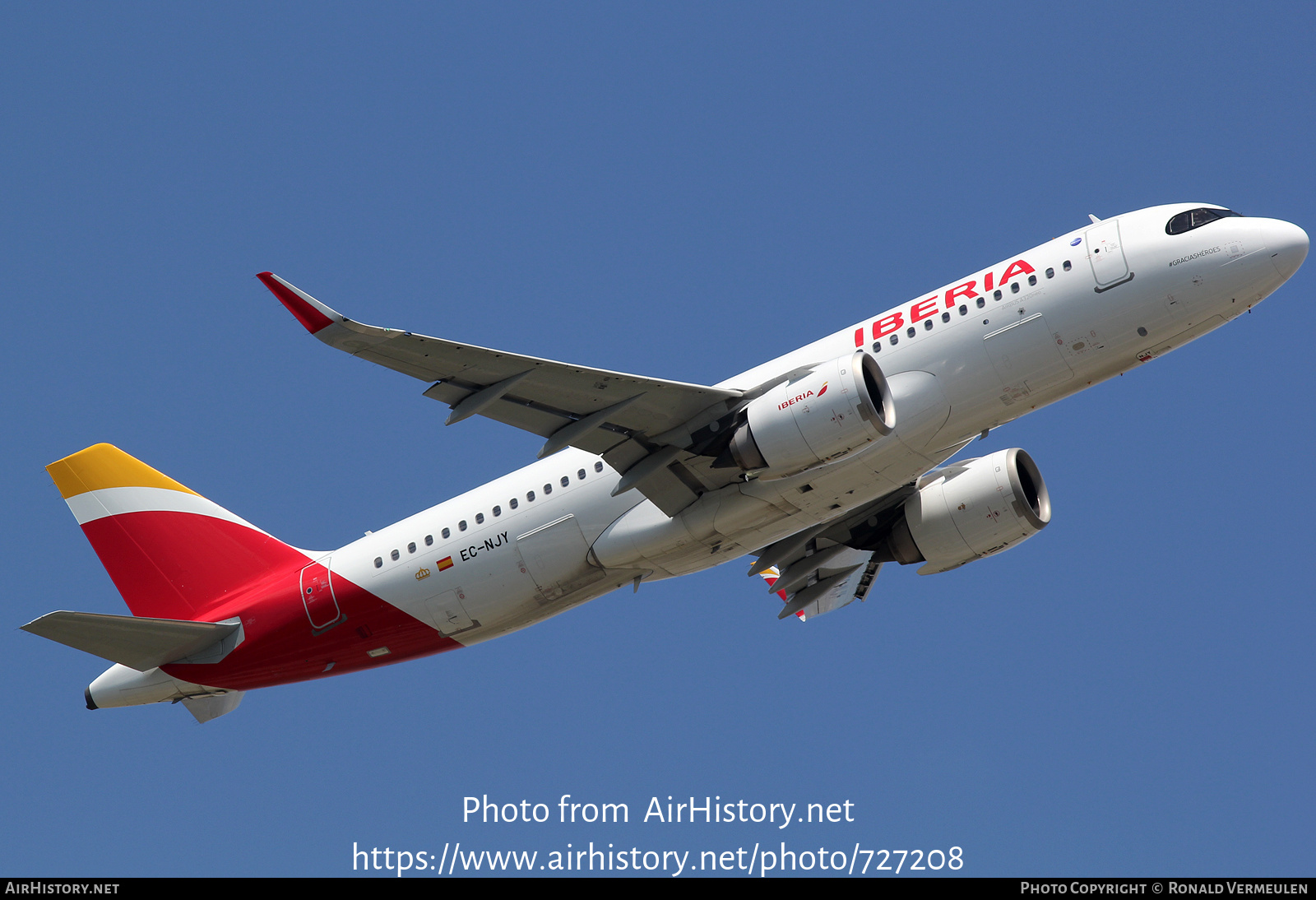 Aircraft Photo of EC-NJY | Airbus A320-251N | Iberia | AirHistory.net #727208