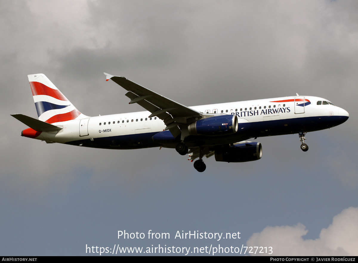 Aircraft Photo of G-MIDX | Airbus A320-232 | British Airways | AirHistory.net #727213