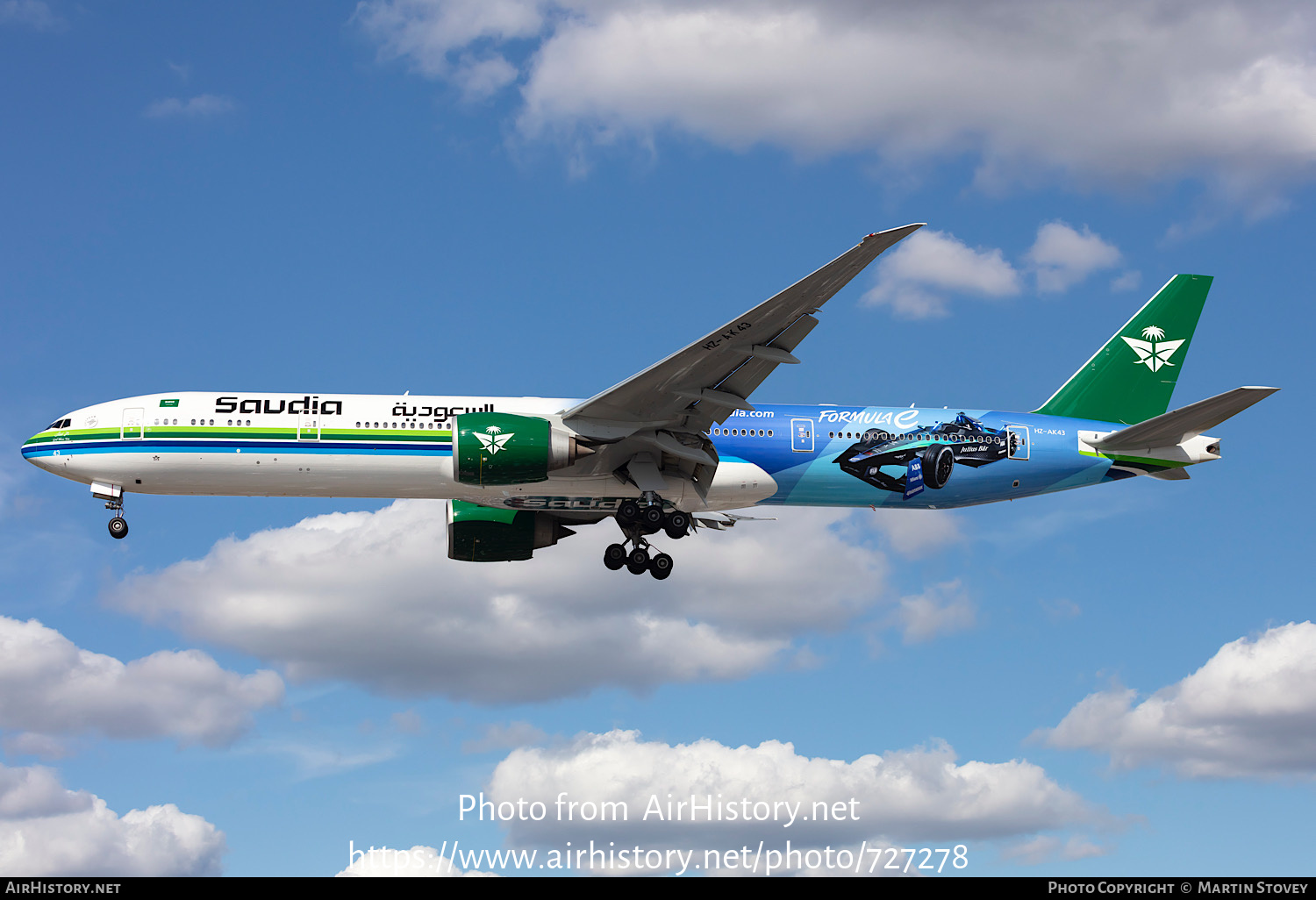 Aircraft Photo of HZ-AK43 | Boeing 777-300/ER | Saudia - Saudi Arabian Airlines | AirHistory.net #727278