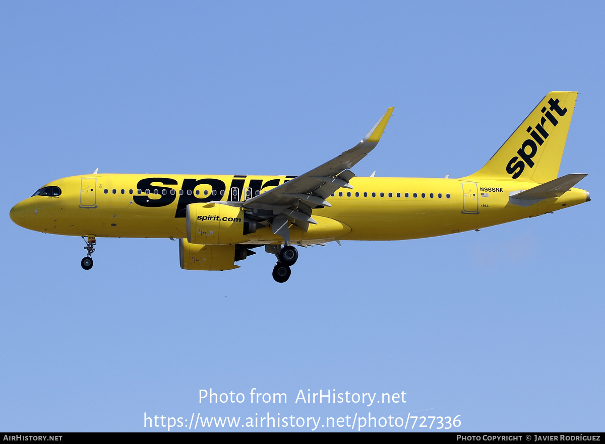 Aircraft Photo of N966NK | Airbus A320-271N | Spirit Airlines | AirHistory.net #727336