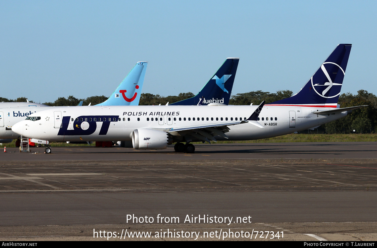 Aircraft Photo of M-ABSR | Boeing 737-8 Max 8 | LOT Polish Airlines - Polskie Linie Lotnicze | AirHistory.net #727341