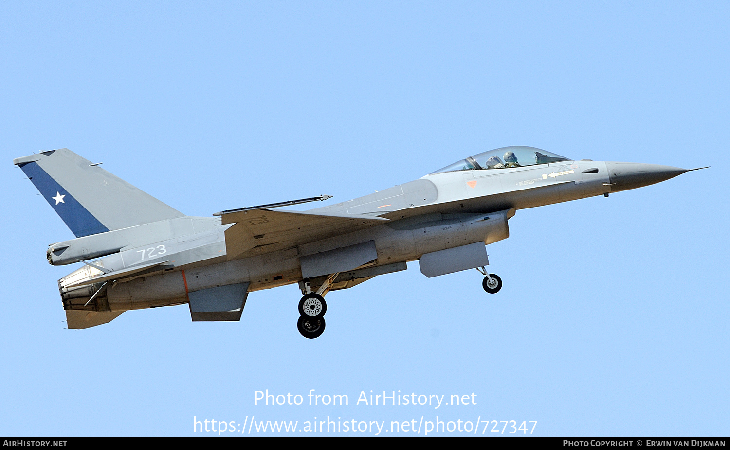 Aircraft Photo of 723 | General Dynamics F-16AM Fighting Falcon | Chile - Air Force | AirHistory.net #727347