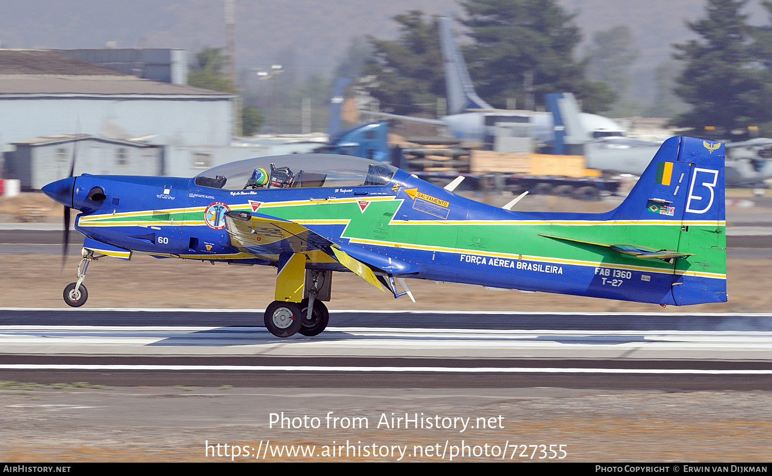 Aircraft Photo of 1360 | Embraer T-27 Tucano | Brazil - Air Force | AirHistory.net #727355