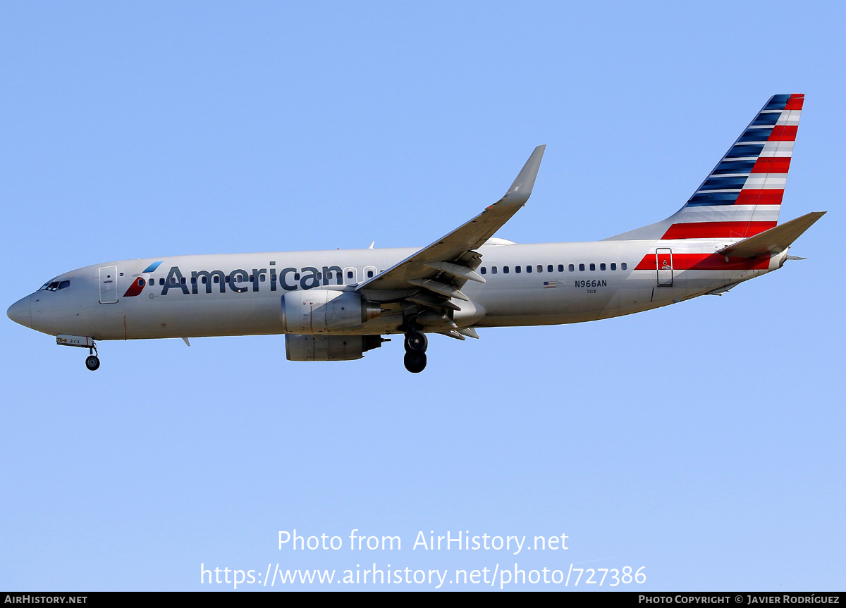 Aircraft Photo of N966AN | Boeing 737-823 | American Airlines | AirHistory.net #727386